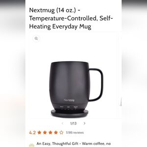 Nextmug Black Temperature-Controlled Mug Set